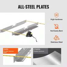 2X Wheel Alignment Tool Toe Plates Accurate Measurements With 2 Tape Measures UK - Silver - View 3