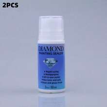 (1 Bottle Glue + 1 Brush) Diamond Painting & Puzzle Sealant Glue, New DIY Diamond Painting Tools Suitable For Various DIY Handicrafts Such As Mosaic, Embroidery, Puzzles. Enhancer To Prevent Diamond Detachment And Diamond Art Glue Sealant - Multicolor - View 8