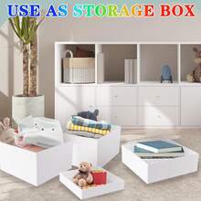 5-Sided Acrylic Food Display Stand, Hollow Bottom, Suitable For Buffet, Brunch, Wedding, Party - White - View 9