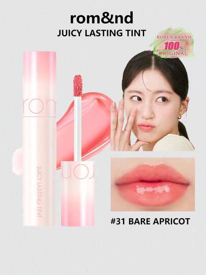 Rom&nd Son môi dưỡng ẩm lâu trôi ROMAND 31 Nude Apricot, dòng Mature Fruit, màu sắc sống động, dưỡng ẩm và tạo hiệu ứng bóng mượt, màu sắc bền lâu, mỹ phẩm Hàn Quốc, bộ quà tặng.