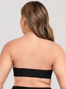 Wingslove Plus Size Women's Deep Plunge Strapless Bra - Multiway Push Up Low Cut Wireless With Convertible Clasp Extender, Adjustable Straps Bras, Lift