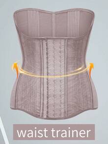 1PC Ladies' Double-Layer Mesh Waist Cincher Corset With Snap Buttons For Figure Shaping - Multicolor - View 1