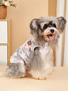 Cute Polyester Material Cat And Dog Clothes, Pet Sweater, Vest, Suitable For Small Cats And Dogs To Wear At Home (Not Suitable For Large Cats And Dogs). - Multicolor - View 6