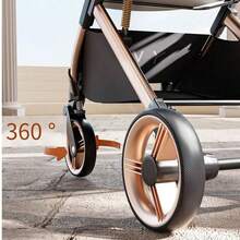 Cochecito para mascotas separable de alta gama con separación de bolsas multifuncional, ultraligero y fácil de transportar con recogida con un solo clic, cochecito para gatos y perros. - Verde militar - Ver 5