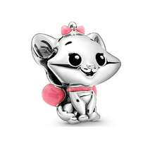 Encanto de bola redonda de robot de plata esterlina 925 talla grande vendido. Abalorios amuleto adecuados para pulseras hechas a mano, regalo de joyería de moda para mujeres para fiesta de cumpleaños