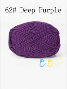 1/3包 50克 4股钩针线，带记号扣的钩针线，初学者钩针套装，多包装编织线，优质腈纶线，柔软钩针线，DIY工艺品，围巾（配饰颜色随机）