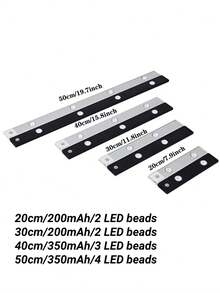 1 Stück LED Bewegungssensor Unterschrankleuchte, Körpersensorlicht, LED Bewegungssensorlicht, Dekorationsleuchte, LED Schranklicht, ultradünne Smart-Küchenarbeitsplatte Lampe, drei Farbtemperaturen, selbstklebend, für Beleuchtung in Küche, Schlafzimmer, Schrank, Kleiderschrank, Treppe, Flur, Muss-haben Heimzubehör für Küche, Schlafzimmer und Kleiderschrank, 200mAh, 350mAh