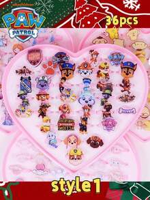 Paw Patrol 36 قطعة من خواتم باترول الأقدام، هدايا عيد الميلاد وعيد الهالوين، جوائز، أفضل هدايا العطلات للأصدقاء، ديكورات الحفلات، ديكور مثالي للحفلات، تماثيل ديكور المنزل، ديكور مثالي للغرفة، هدايا عيد الميلاد، عيد الحب، هدايا مثالية للأصدقاء، مناسبة لاحتفالات عيد الميلاد، هدايا تذكارية للنساء، جميلة وأنيقة، عيد الحب، هدايا، ديكورات، ديكور المنزل، هدايا عيد الحب