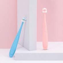 Color Random Pet Toothbrush Soft Bristle Brush For Pet Oral Cleaning, 360° Cleaning Toothbrush For Teeth Cleaning, Pet Grooming, Pet ProductsSmall Pet Toothbrush For Dogs And Cats For Deep Cleaning Teeth