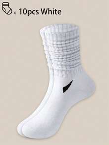 40 pièces/30 pièces/24 pièces Chaussettes de sport confortables unisexes, convenant aux sports et à l'entraînement, chaussettes longues pour femmes, port décontracté et professionnel, antibactériennes, douces, noires et blanches, résistantes aux odeurs, absorbantes, douces et légères, convenant à l'automne/hiver, 20 pièces/10 pièces/8 pièces/6 pièces/4 pièces/2 pièces