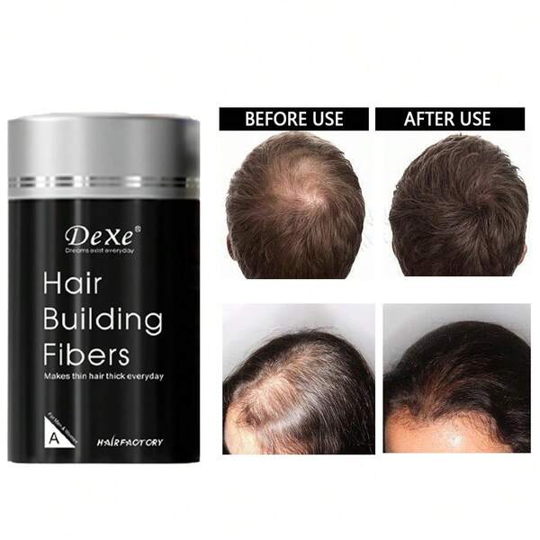 DEXE 4-Color Hair Fibers 22g/Pcs, 30 Seconds Quick Hair Thickening, Physical Hair Volumizing, Instantly Thickens Appearance, Unisex Hair Fibers