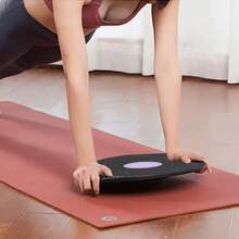 1pc, Non-Slip, Core Training, Portable, Small, Sturdy, Smooth, High-Strength PP Material, Non-Slip Fitness Balance Board, Sports Fitness Style, Purple/Gray/Pink Three-Color, Round Balance Plate, With Stability Ring Design, Core Workout, Yoga Pilates Training, Balance Coordination, Body Shaping, Home Fitness Balance Training Board, Home Workout,