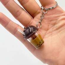 Cute Mini Bubble Tea Keychains, Creative Simulated Beverage Pendants, Unique Bag Decorations And Small Gifts