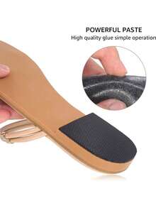 Non-Slip Shoes Pads (4 Pairs) - High Heels Anti-Slip Shoe Grips, Adhesive Sole Protectors (Black)