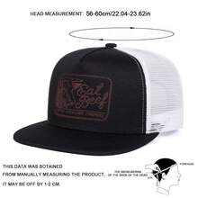 1Piece Men Letter Bull's Head Embroidered Hip Hop Hat Mesh Hat Outdoor Adjustable Sunscreen Leisure Hat Spring Autumn Travel Tourism Beach Vacation - Nhiều màu - Xem 2