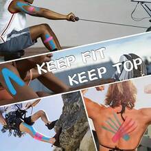 1 Stück 1,97 Zoll * 196,85 Zoll elastisches Sport-Muskelband, Erste-Hilfe-Klebeband zur Wiederherstellung von Muskelverletzungen