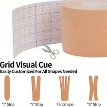 1 Stück 1,97 Zoll * 196,85 Zoll elastisches Sport-Muskelband, Erste-Hilfe-Klebeband zur Wiederherstellung von Muskelverletzungen