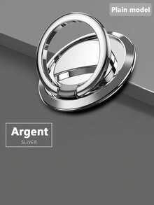 1 buc Suport magnetic circular rotativ la 360° cu inel metalic și suport pentru telefon, suport magnetic ultra-subțire pentru telefon auto compatibil cu iPhone, telefon Android, cadou pentru ziua de naștere, familie, prieteni, suport pentru telefon, accesorii pentru telefon