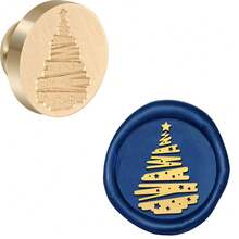 CYFUN DESIGN 1PC Merry Christmas Wax Seal Stamp Head Sealing Wax Stamp Head 25mm Vintage Replacement For Envelopes Christmas Cards Wedding Invitations For Christmas Gift Packing - Gold - View 16