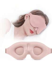 1 szt. Regulowana, zaciemniająca maska do spania 3D, miękka, oddychająca maska na oczy dla kobiet i mężczyzn, łagodzi zmęczenie oczu podczas snu, drzemki, podróży, akcesoria do okularów, poliester, na każdą porę roku