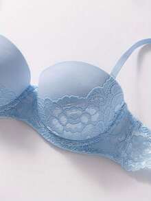 6Pcs/Set Ladies Lace Push Up Bra, Underwire Bra - Multicolor - View 6