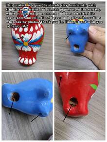 Scultura in argilla fatta a mano, regali di artigianato tradizionale, decorative statuette