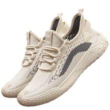 Zapatos para Hombre Nuevos Slip-On Suela Delgada Suave Transpirable Malla Zapatos de Papá Zapatos Deportivos Casuales Zapatos para Correr Dropshipping - SA9816-Beige - Ver 7