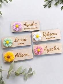 Etiqueta de nombre personalizada, etiqueta de identificación de empleado con alfiler, diseña tu insignia personalizada, insignia plana personalizada para el trabajo, insignia de nombre de oficina, etiqueta de negocio de empleado