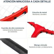 WEAGP 4PSC Juego de Raquetas de Bádminton, Raquetas de Bádminton Portátiles con 4 Pelotas de Bádminton y Red Portátil, Bolsa de Almacenamiento, Raquetas de Badminton para Deporte Juego al Aire Libre - 1 - Ver 5