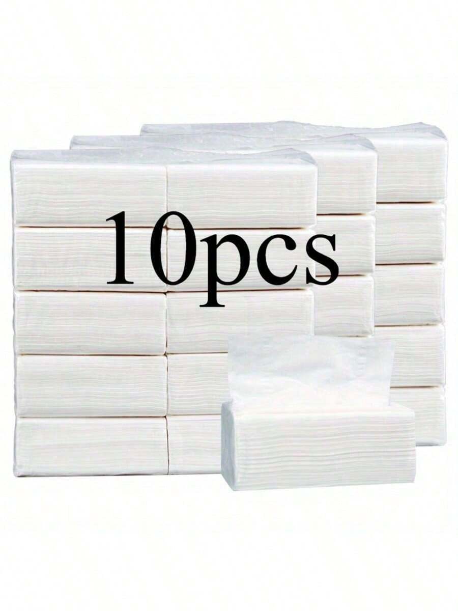 10 Packs Facial Tissue Paper, Economical Pack, Suitable For Hotels, Restaurants, Households - Multicolor - View 1