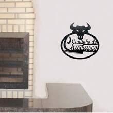 Quadros decorativos fé amor gratidão em MDF Preto, Kit Quadro Decorativo Vazado 3 peças