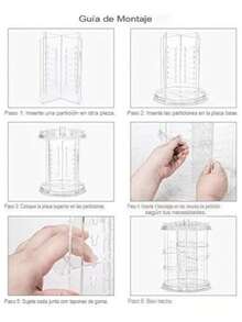 Organizador De Maquillaje acrilico grande Giratorio 360 Grados - Multicolor - Ver 4