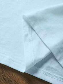 2pcs Tween Girl Letter A Print Short Sleeve T-Shirt And Flare Pants Set, Soft And Machine Washable, Spring/Summer