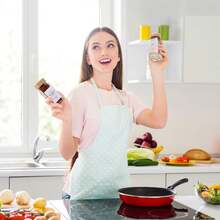 Empty Spice Jars With Label Pack (12x Bamboo Lid Glass Jar). Small 6oz Spice Storage Bottles.