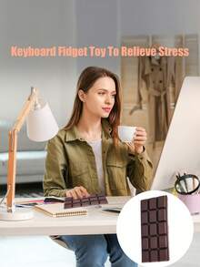 1pc Slow Rising Chocolate Scented Squeeze Toys - Realistic Food Sensory Fidget Toys For Kids & Adults, Squishy Collectibles With TPR Material, Chocolate Squishy Toys For Birthday Party Favors & Surprise Gifts,Sensory Toys,Fidget Toys,Party Bag Filler,Taba Squisy,Travel Toys - Multicolor - View 4