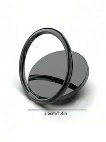 1 buc Suport magnetic circular rotativ la 360° cu inel metalic și suport pentru telefon, suport magnetic ultra-subțire pentru telefon auto compatibil cu iPhone, telefon Android, cadou pentru ziua de naștere, familie, prieteni, suport pentru telefon, accesorii pentru telefon