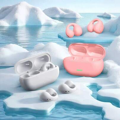 无线蓝牙耳机，5.3 自动配对耳机，播放时间长达 30 小时，带麦克风的无线耳机，兼容 和 Android，游戏、音乐耳机和扬声器，节日礼物圣诞礼物，秋冬必备，USB 转 Type C，适合春秋冬季