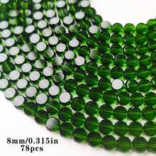Red Beads & Bead Assortments 4/6/8mm Clear Flat Round Faceted Glass Bead For Jewelry Making DIY Bracelet Beading Crafts