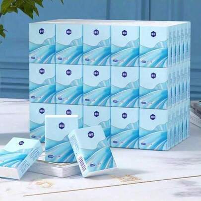 40pcsPortable Handkerchief Paper Bag Facial Tissues Portable Mini Pocket Napkins Students Travel With Tissues
