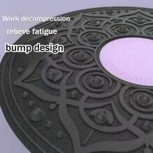 1pc, Non-Slip, Core Training, Portable, Small, Sturdy, Smooth, High-Strength PP Material, Non-Slip Fitness Balance Board, Sports Fitness Style, Purple/Gray/Pink Three-Color, Round Balance Plate, With Stability Ring Design, Core Workout, Yoga Pilates Training, Balance Coordination, Body Shaping, Home Fitness Balance Training Board, Home Workout,