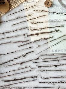 30 peças de materiais vintage para scrapbooking, padrões criativos de traços, série de estúdio de costura, adequados para presentes, escritório, casa, marcação, etiquetas, salas de aula, brinquedos de entretenimento, diários de estudantes, adesivos de decoração retrô