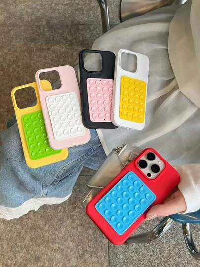 3/4pcs Silicone Phone Sticky Grip, Non Slip Silicon Adhesive Phone Stand Sticky Phone Case Mount Hands-Free Phone Accessories Holder For Selfies And Videos,1/2/5/10/50/100pcs,Multifunctional Phone Accessory ,Fits All Models
