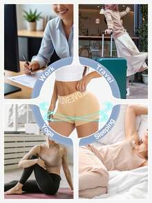 LianShengFa 4pcs Letter Waistband Seamless Mid-Waist Shaping Panties,High Stretch Breathable Mesh Fabric Women's Underwear, Comfy Soft Fit Ladies Briefs