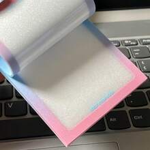 50 tờ giấy nhớ trong suốt mờ | Sổ tay chống nước | Thích hợp cho sổ kế hoạch, học tập, văn phòng, sổ lưu niệm, giấy nhớ có thể tháo rời, thiết yếu cho những người yêu thích văn phòng phẩm, Unisex trở lại trường học - Nhiều màu - Xem 2