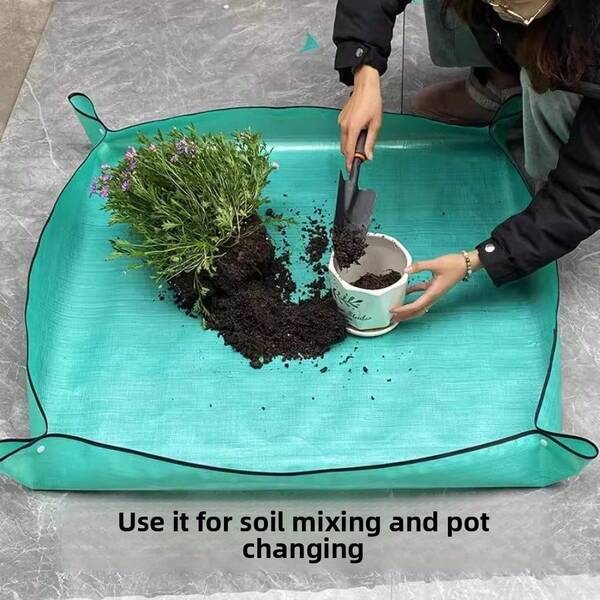 حصيرة للبستنة، صينية زراعية مقاومة للماء للبستنة المنزلية، مناسبة لإعادة زراعة النباتات الصبارية وزراعة الأزهار