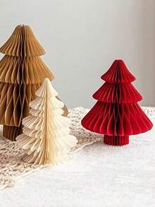 1 pièce Ornement d'arbre en forme de nid d'abeille de 9,9 cm pour le festival de Noël, décoration de Noël, décoration de papier en nid d'abeille pour arbre de Noël, décoration de fête de Noël, décoration de table de Noël, fête du Nouvel An, décoration d'ambiance du festival de Noël, convient pour la décoration de Noël, le salon, la chambre, le bureau, les cadeaux de Noël, les cadeaux de fête (avec une lanière), décoration hivernale de la pièce