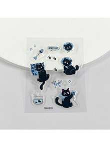 2 件猫和动物世界果冻贴纸，可爱 3D DIY 贴纸，适用于手机壳、iPad、笔记本电脑、剪贴簿 - 彩色 - 查看 9