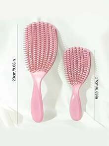 1 pente massageador multifuncional em formato de concha, elástico, macio e suave, acessório para estilizar o cabelo