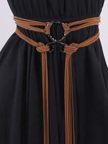 中世纪长绳结腰带，北欧女巫风格绳结腰带，维京复兴时期服装配饰，万圣节、婚礼、晚宴和派对的复古腰带。