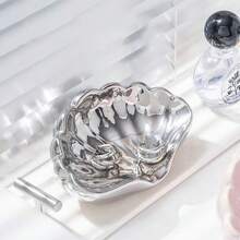 Ceramic Soap Holder, Sea-Shell Soap Tray With Self Draining, Soap Tray For Sink Washroom Bathroom Shower, Small Cute And Elegant Holder With Glaze, Easy Cleaning